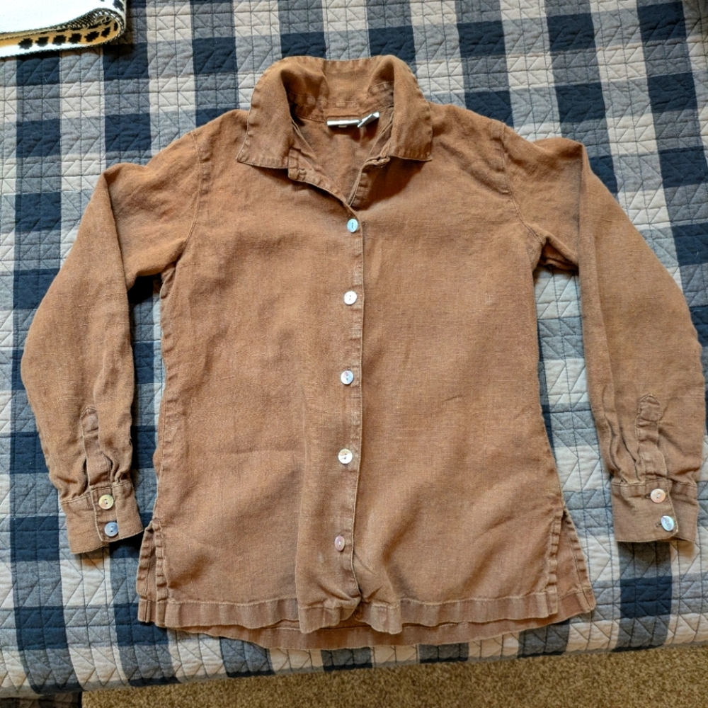 Chico's Linen Button Down, Size 0